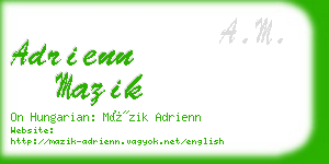 adrienn mazik business card